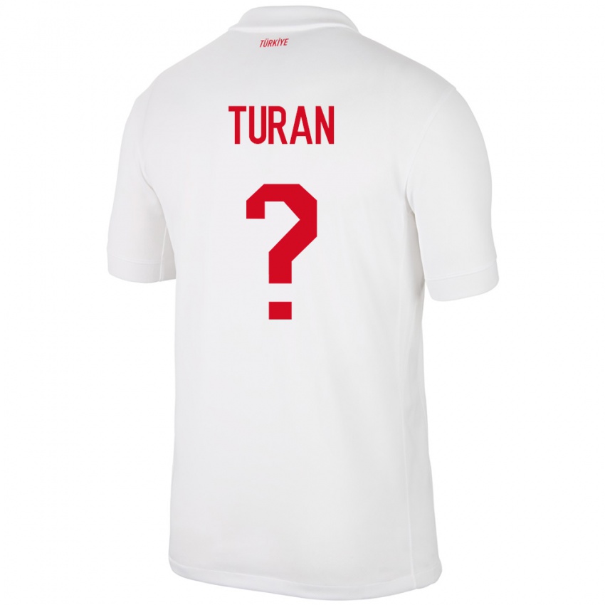 Kinder Türkei Hasan Turan #0 Weiß Heimtrikot Trikot 24-26 T-Shirt Schweiz