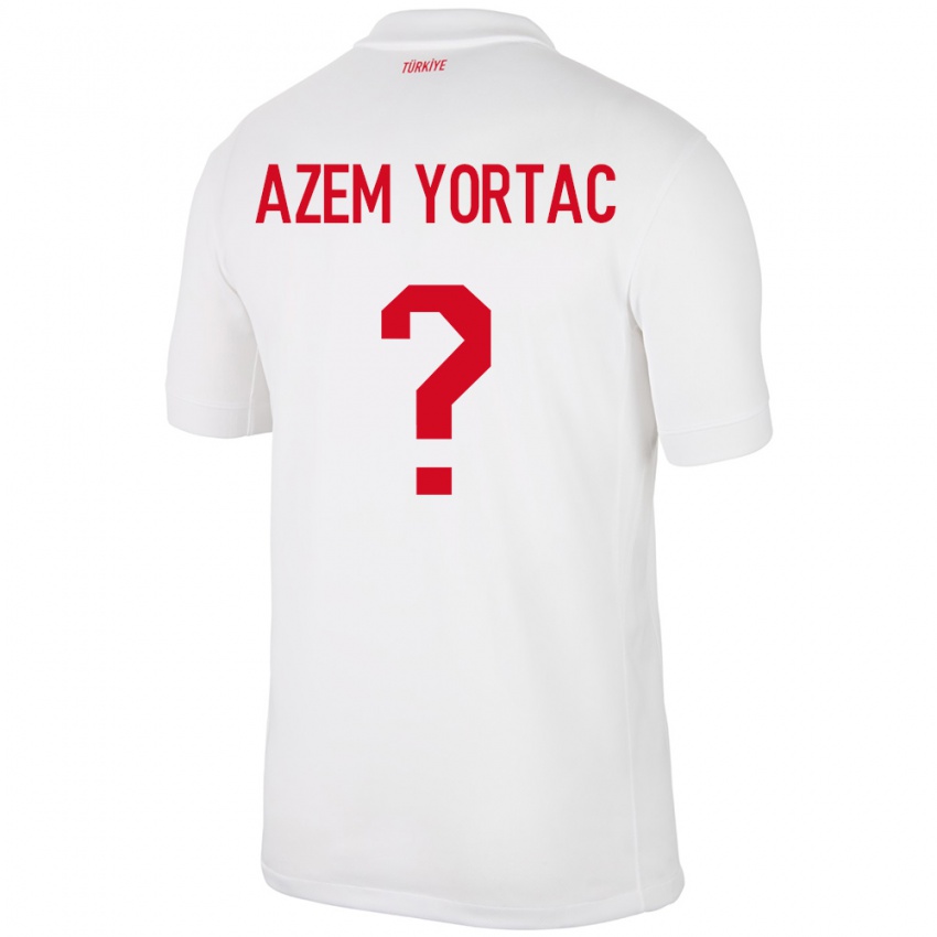 Kinder Türkei Mustafa Azem Yortaç #0 Weiß Heimtrikot Trikot 24-26 T-Shirt Schweiz