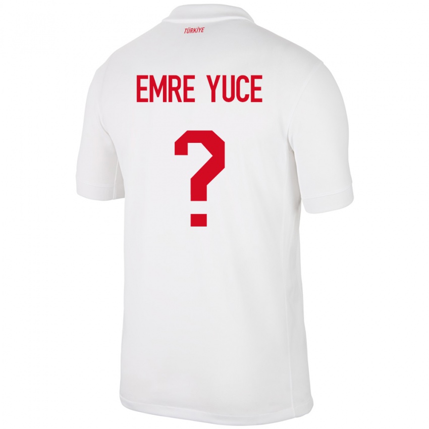 Kinder Türkei Yunus Emre Yüce #0 Weiß Heimtrikot Trikot 24-26 T-Shirt Schweiz