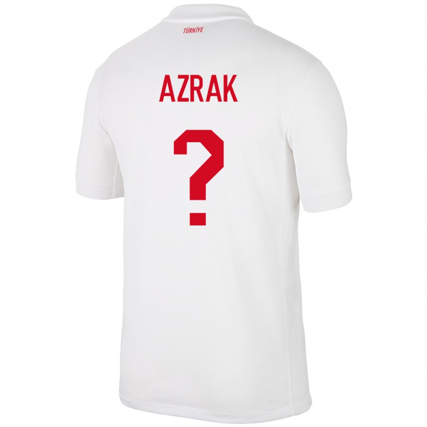 Kinder Türkei Yunus Azrak #0 Weiß Heimtrikot Trikot 24-26 T-Shirt Schweiz