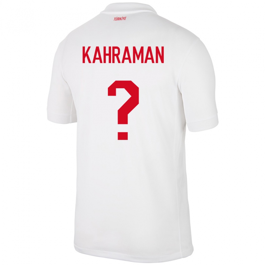 Kinder Türkei Osman Kahraman #0 Weiß Heimtrikot Trikot 24-26 T-Shirt Schweiz