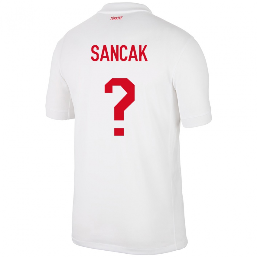 Kinder Türkei Tolga Sancak #0 Weiß Heimtrikot Trikot 24-26 T-Shirt Schweiz