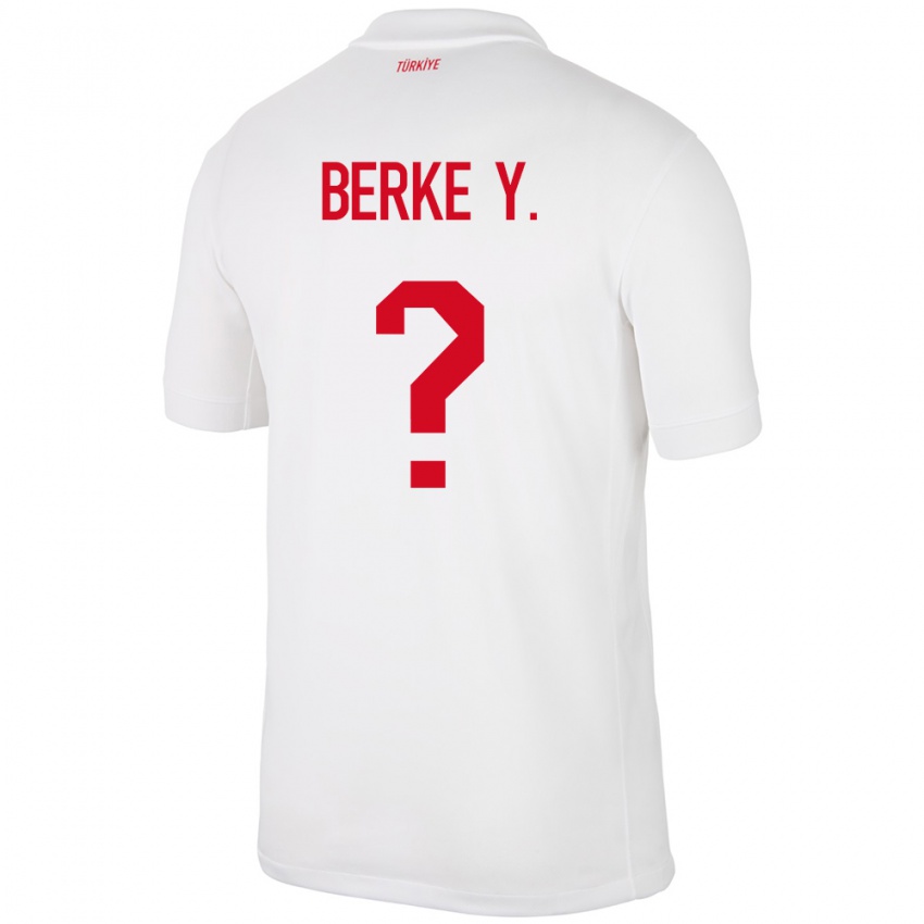 Kinder Türkei Berke Yıldırım #0 Weiß Heimtrikot Trikot 24-26 T-Shirt Schweiz