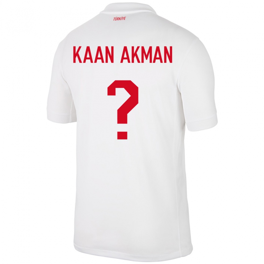 Kinder Türkei Ege Kaan Akman #0 Weiß Heimtrikot Trikot 24-26 T-Shirt Schweiz