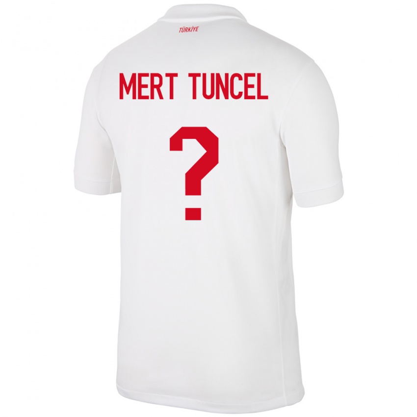 Kinder Türkei Hasan Mert Tuncel #0 Weiß Heimtrikot Trikot 24-26 T-Shirt Schweiz