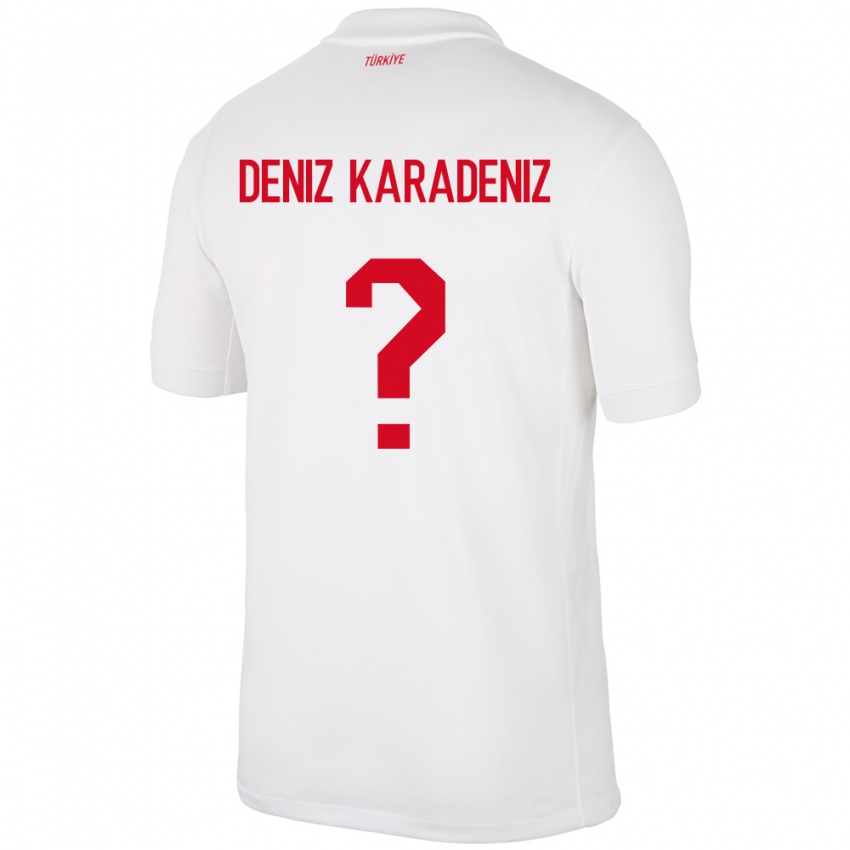 Kinder Türkei Mustafa Deniz Karadeniz #0 Weiß Heimtrikot Trikot 24-26 T-Shirt Schweiz