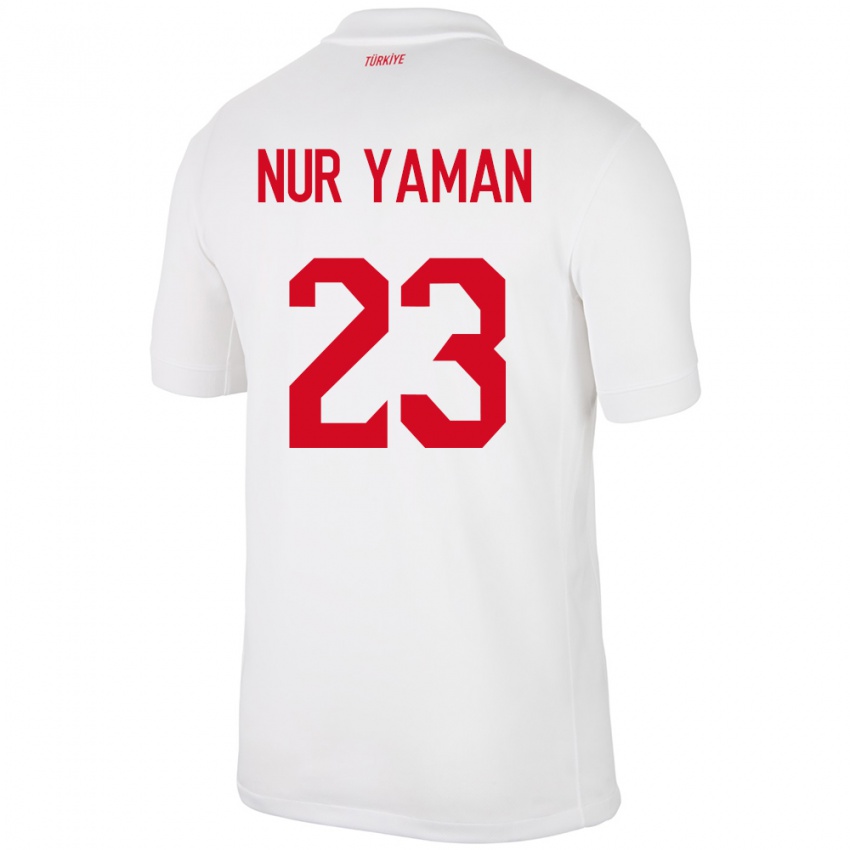 Kinder Türkei Gamze Nur Yaman #23 Weiß Heimtrikot Trikot 24-26 T-Shirt Schweiz