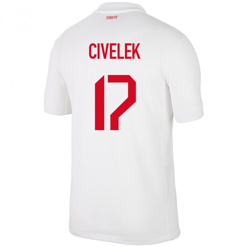 Kinder Türkei İlayda Civelek #17 Weiß Heimtrikot Trikot 24-26 T-Shirt Schweiz