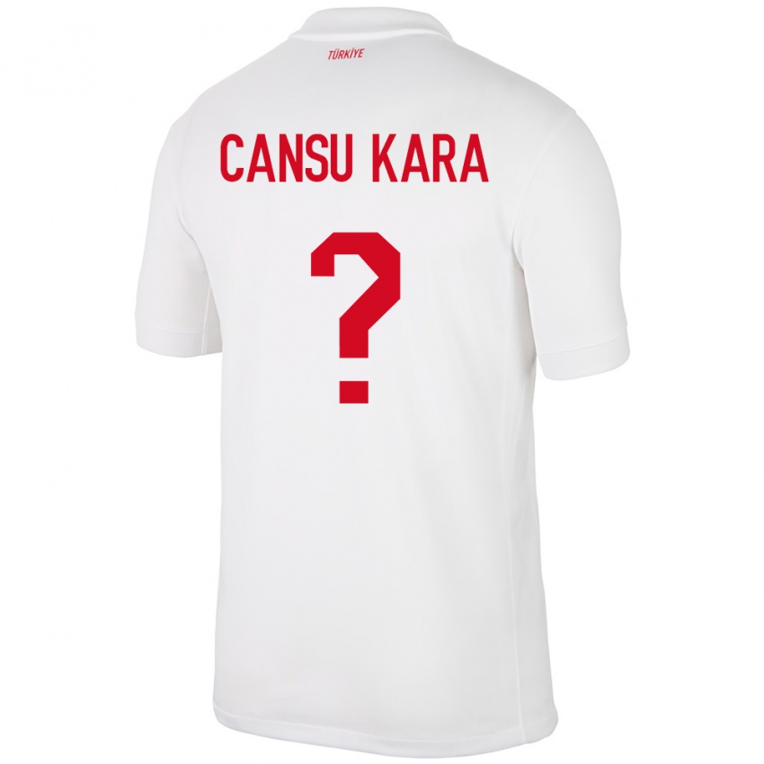 Kinder Türkei İlayda Cansu Kara #0 Weiß Heimtrikot Trikot 24-26 T-Shirt Schweiz