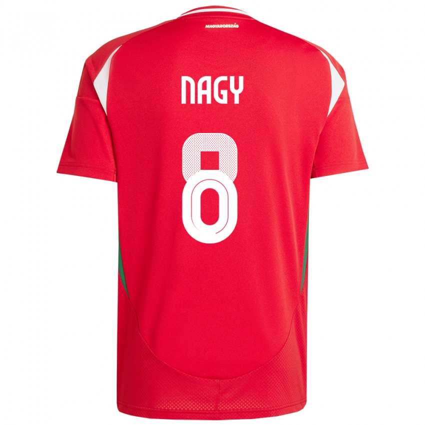 Kinder Ungarn Ádám Nagy #8 Rot Heimtrikot Trikot 24-26 T-Shirt Schweiz