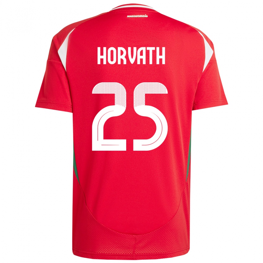 Kinder Ungarn Krisztofer Horváth #25 Rot Heimtrikot Trikot 24-26 T-Shirt Schweiz