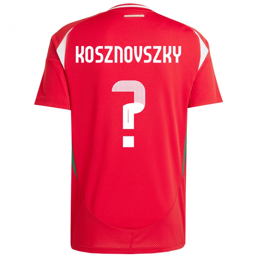 Kinder Ungarn Márk Kosznovszky #0 Rot Heimtrikot Trikot 24-26 T-Shirt Schweiz