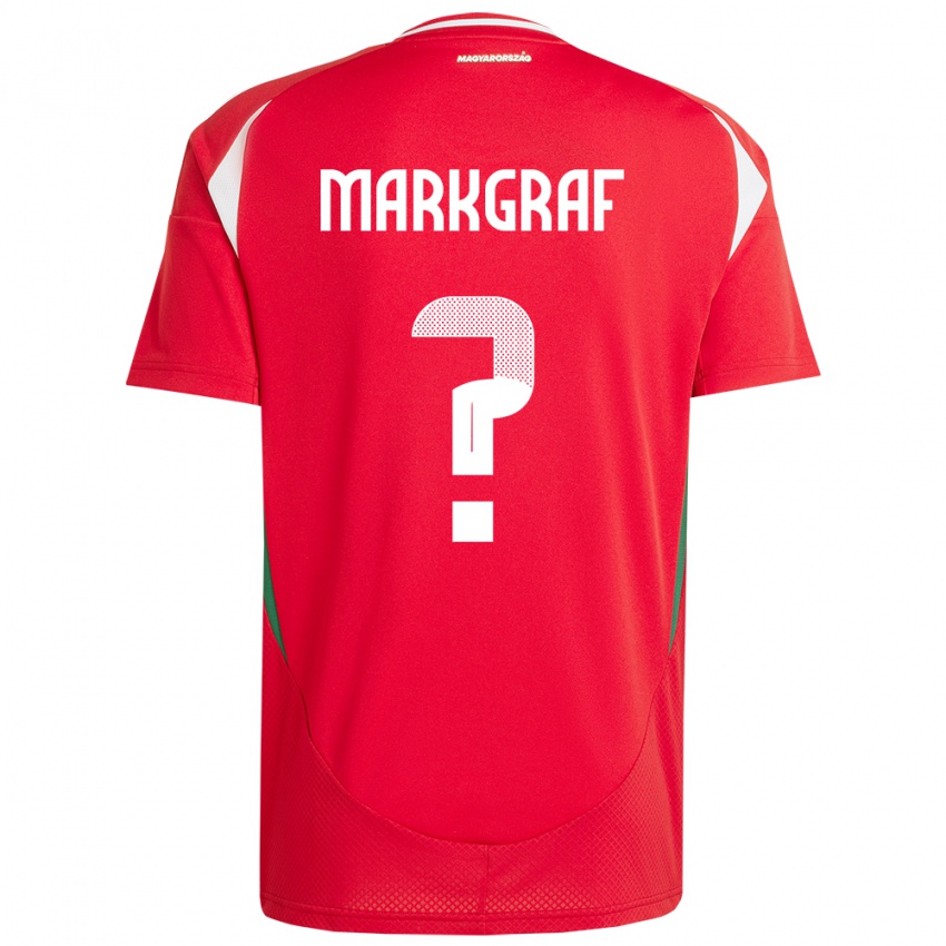 Kinder Ungarn Ákos Markgráf #0 Rot Heimtrikot Trikot 24-26 T-Shirt Schweiz