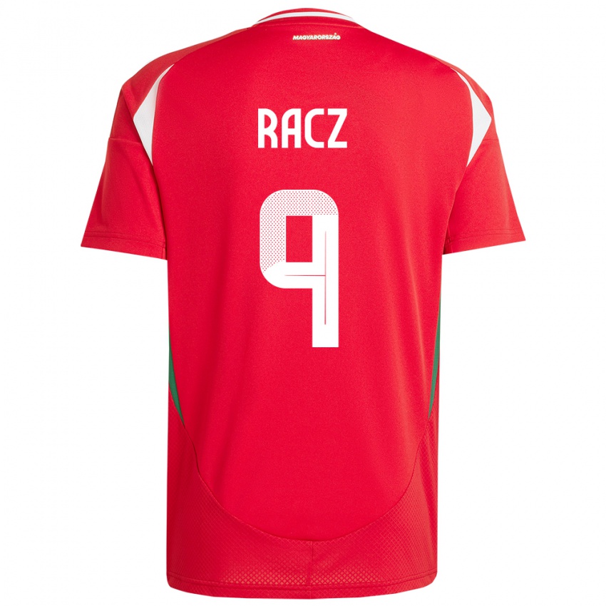 Kinder Ungarn Balázs Rácz #9 Rot Heimtrikot Trikot 24-26 T-Shirt Schweiz
