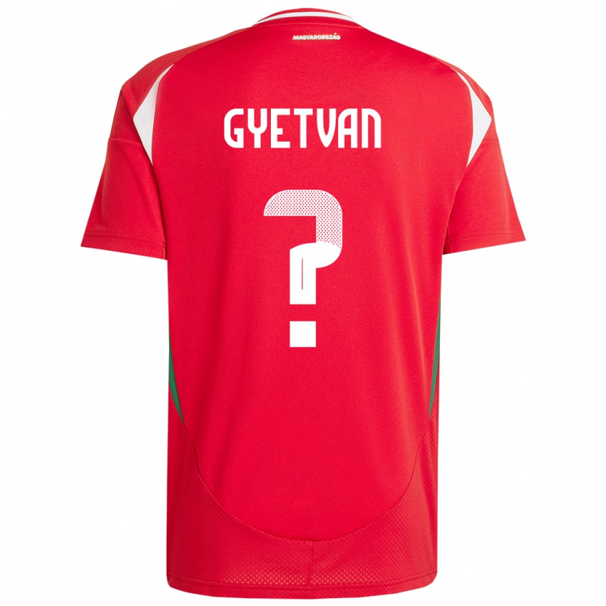 Kinder Ungarn Márk Gyetván #0 Rot Heimtrikot Trikot 24-26 T-Shirt Schweiz