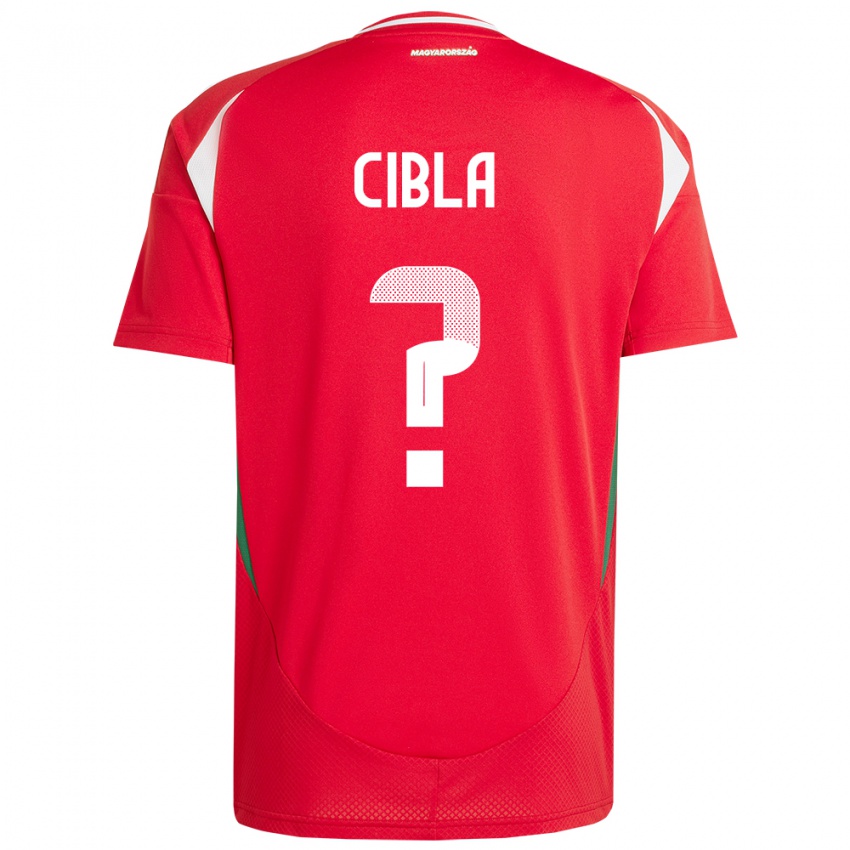 Kinder Ungarn Flórián Cibla #0 Rot Heimtrikot Trikot 24-26 T-Shirt Schweiz