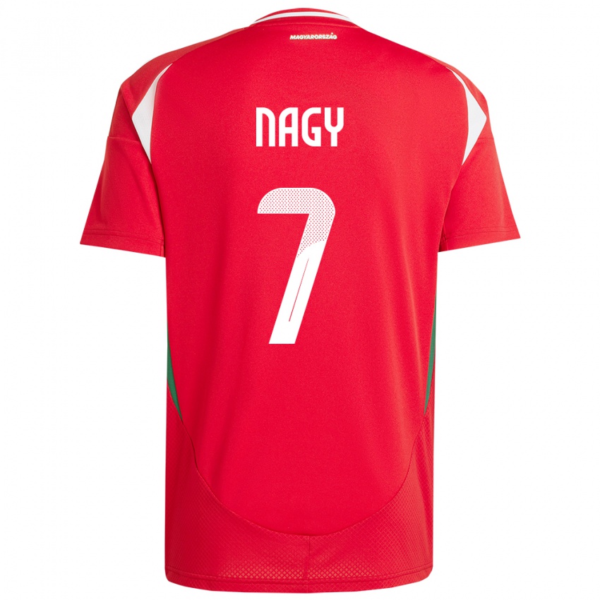 Kinder Ungarn Fanni Nagy #7 Rot Heimtrikot Trikot 24-26 T-Shirt Schweiz