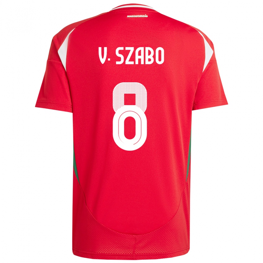 Kinder Ungarn Viktória Szabó #8 Rot Heimtrikot Trikot 24-26 T-Shirt Schweiz