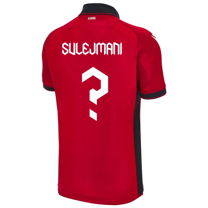 Kinder Albanien Muhadin Sulejmani #0 Rot Heimtrikot Trikot 24-26 T-Shirt Schweiz