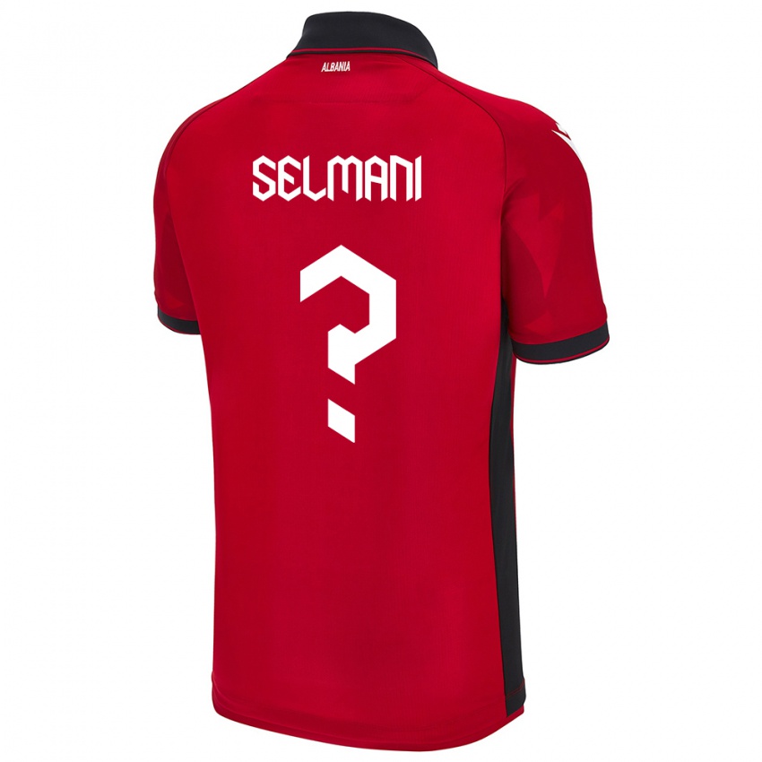 Kinder Albanien Egert Selmani #0 Rot Heimtrikot Trikot 24-26 T-Shirt Schweiz