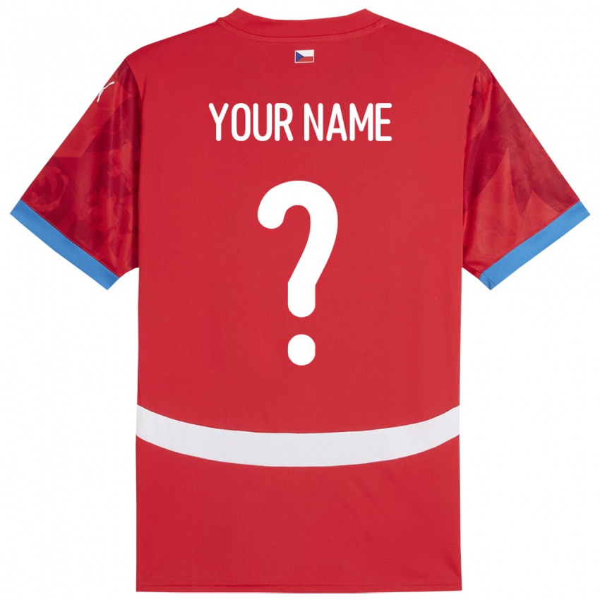 Kinder Tschechien Ihren Namen #0 Rot Heimtrikot Trikot 24-26 T-Shirt Schweiz