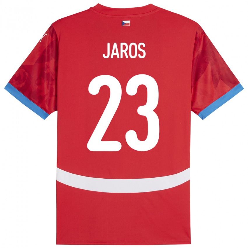 Kinder Tschechien Vitezslav Jaros #23 Rot Heimtrikot Trikot 24-26 T-Shirt Schweiz