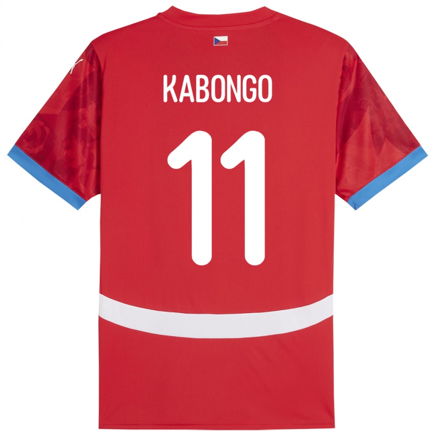 Kinder Tschechien Christophe Kabongo #11 Rot Heimtrikot Trikot 24-26 T-Shirt Schweiz