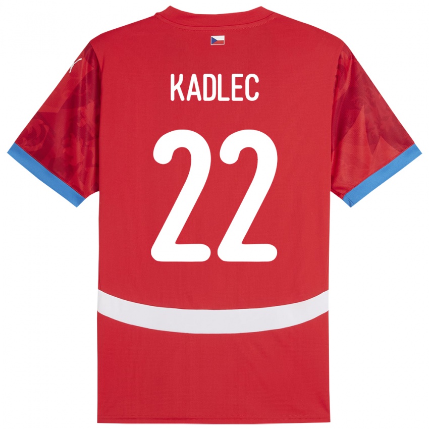 Kinder Tschechien Adam Kadlec #22 Rot Heimtrikot Trikot 24-26 T-Shirt Schweiz