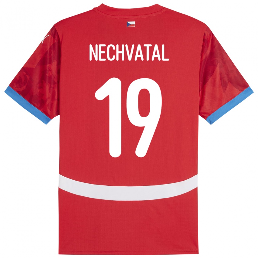 Kinder Tschechien Matyas Nechvatal #19 Rot Heimtrikot Trikot 24-26 T-Shirt Schweiz