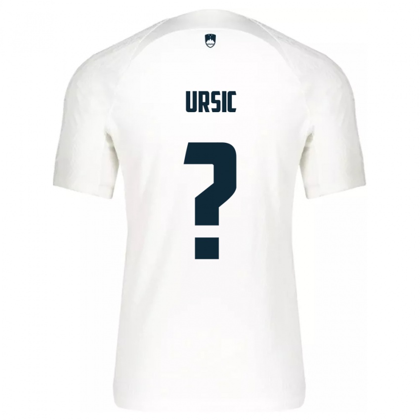 Kinder Slowenien David Ursic #0 Weiß Heimtrikot Trikot 24-26 T-Shirt Schweiz