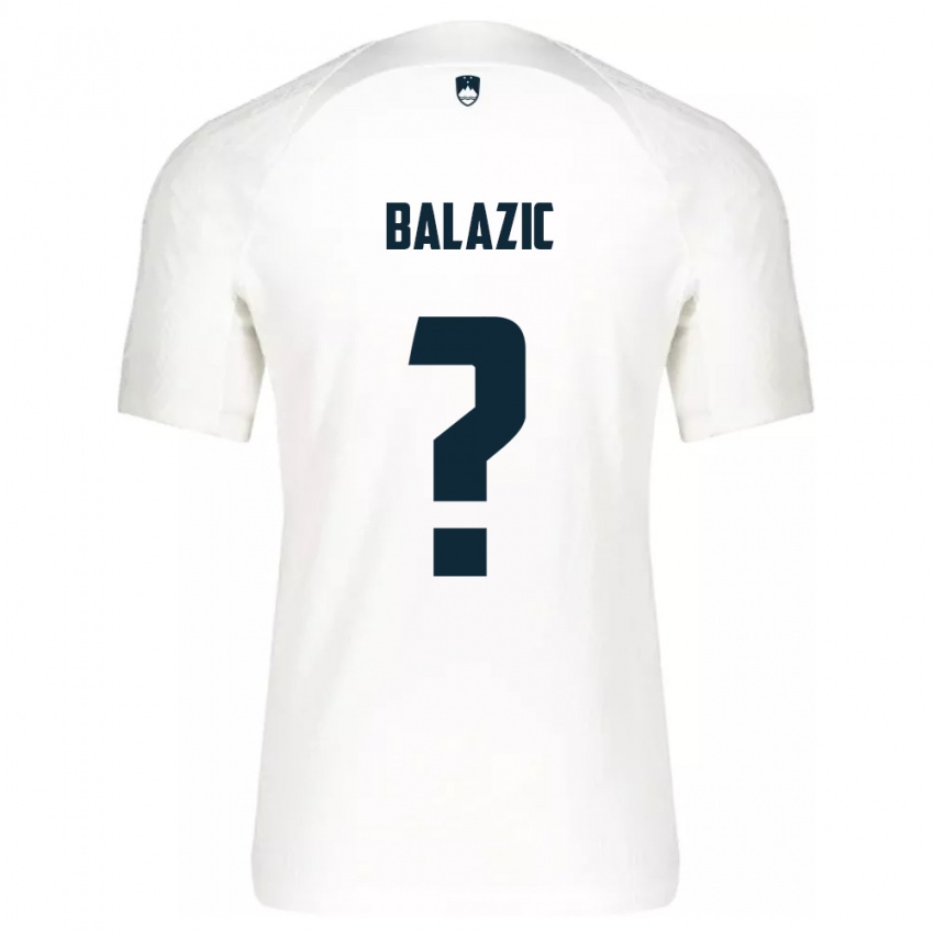 Kinder Slowenien Jan Balazic #0 Weiß Heimtrikot Trikot 24-26 T-Shirt Schweiz