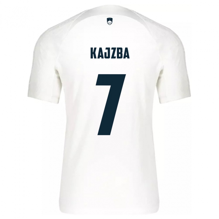 Kinder Slowenien Nina Kajzba #7 Weiß Heimtrikot Trikot 24-26 T-Shirt Schweiz