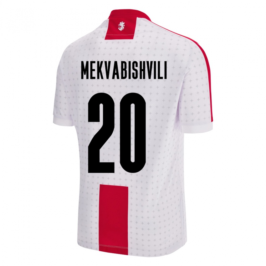 Kinder Georgien Anzor Mekvabishvili #20 Weiß Heimtrikot Trikot 24-26 T-Shirt Schweiz