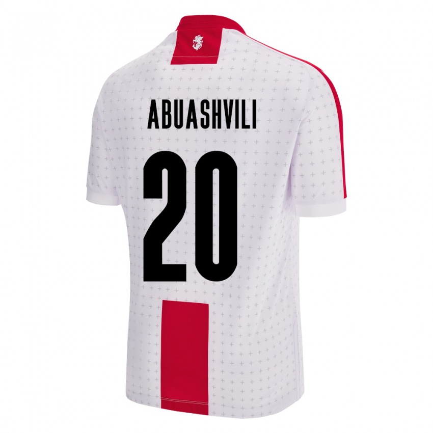 Kinder Georgien Giorgi Abuashvili #20 Weiß Heimtrikot Trikot 24-26 T-Shirt Schweiz