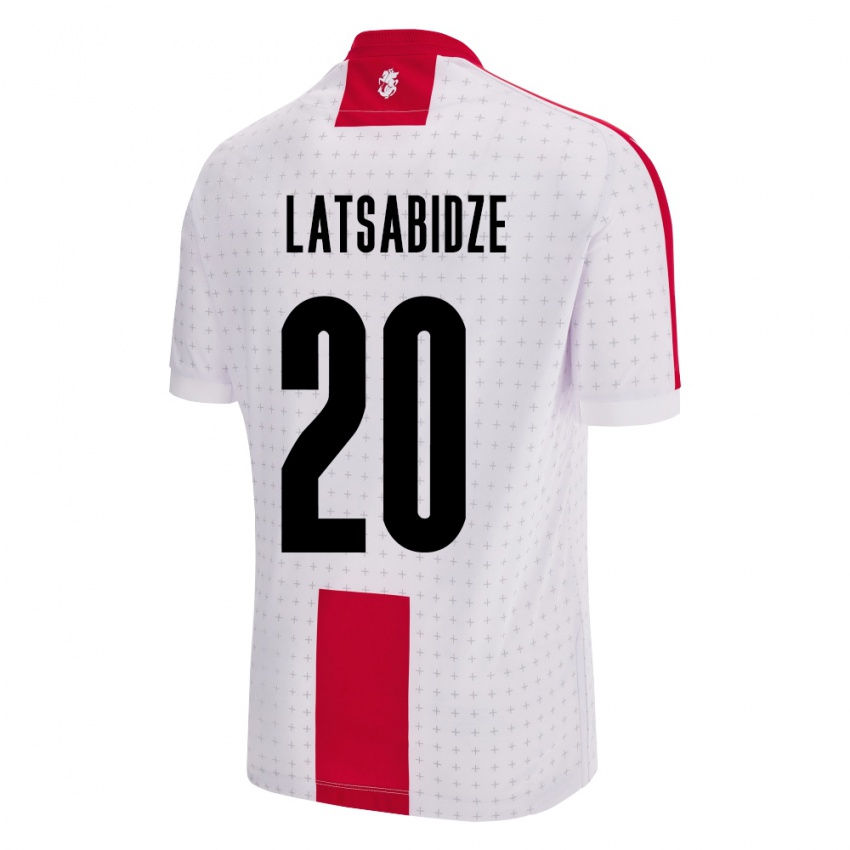 Kinder Georgien Luka Latsabidze #20 Weiß Heimtrikot Trikot 24-26 T-Shirt Schweiz