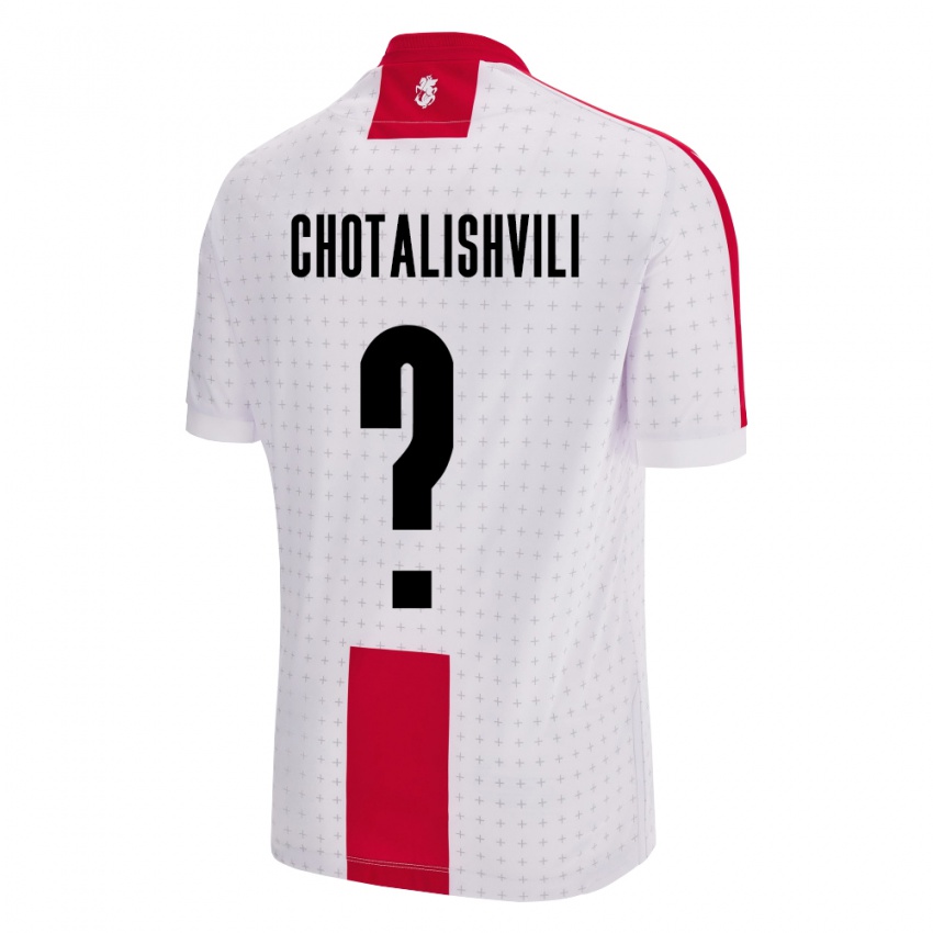 Kinder Georgien Tsotne Chotalishvili #0 Weiß Heimtrikot Trikot 24-26 T-Shirt Schweiz