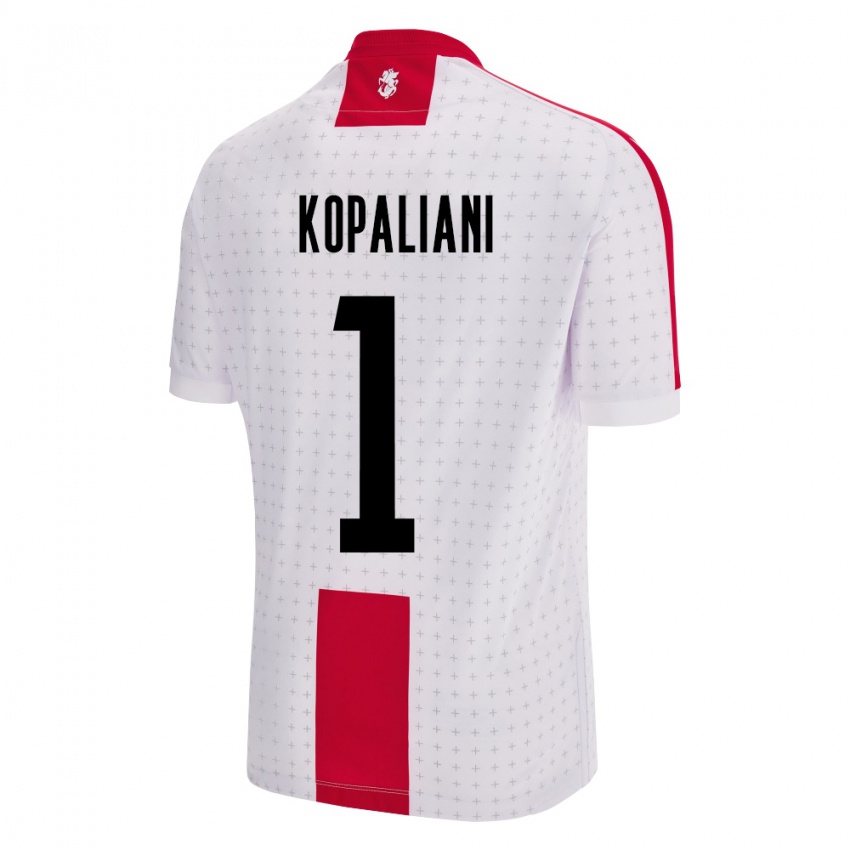 Kinder Georgien Soso Kopaliani #1 Weiß Heimtrikot Trikot 24-26 T-Shirt Schweiz