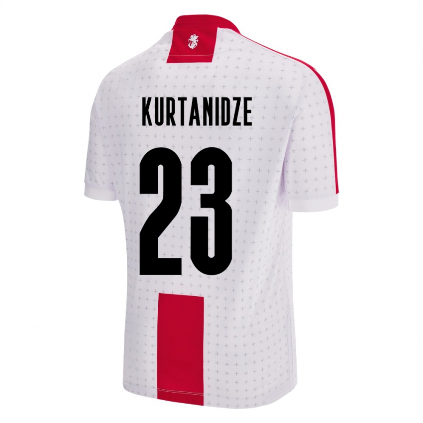 Kinder Georgien Revaz Kurtanidze #23 Weiß Heimtrikot Trikot 24-26 T-Shirt Schweiz