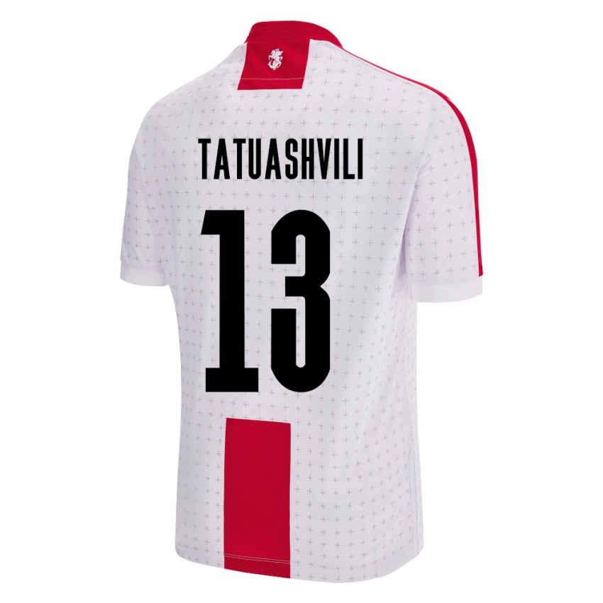 Kinder Georgien Tamar Tatuashvili #13 Weiß Heimtrikot Trikot 24-26 T-Shirt Schweiz