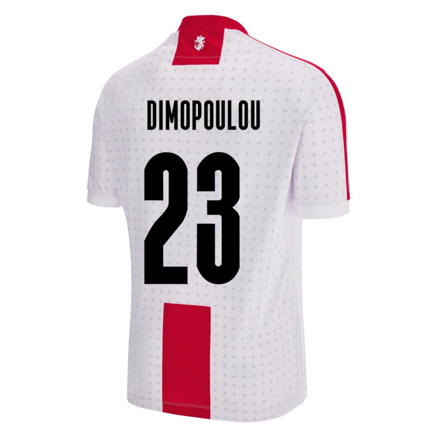 Kinder Georgien Salomi Dimopoulou #23 Weiß Heimtrikot Trikot 24-26 T-Shirt Schweiz