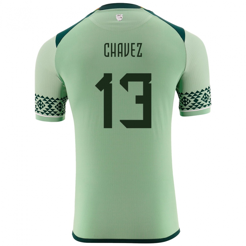 Kinder Bolivien Lucas Chávez #13 Hellgrün Heimtrikot Trikot 24-26 T-Shirt Schweiz