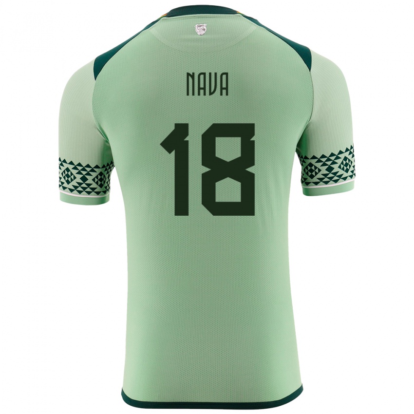 Kinder Bolivien Fernando Nava #18 Hellgrün Heimtrikot Trikot 24-26 T-Shirt Schweiz