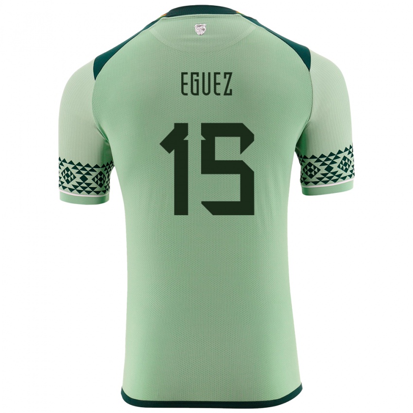 Kinder Bolivien Ramiro Eguez #15 Hellgrün Heimtrikot Trikot 24-26 T-Shirt Schweiz