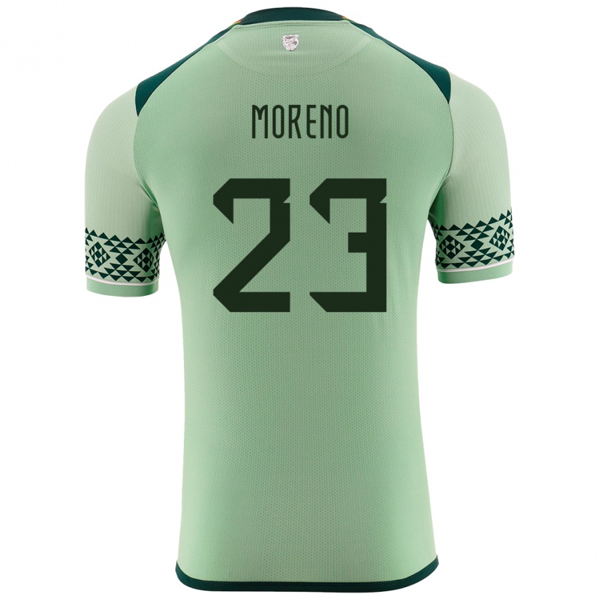 Kinder Bolivien Leonel Moreno #23 Hellgrün Heimtrikot Trikot 24-26 T-Shirt Schweiz