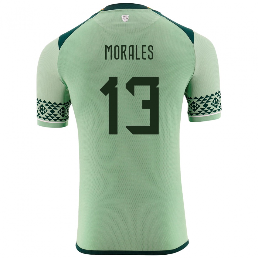 Kinder Bolivien Ericka Morales #13 Hellgrün Heimtrikot Trikot 24-26 T-Shirt Schweiz