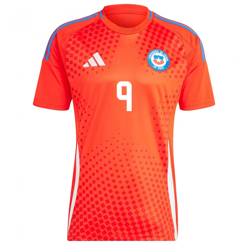 Kinder Chile María José Urrutia #9 Rot Heimtrikot Trikot 24-26 T-Shirt Schweiz