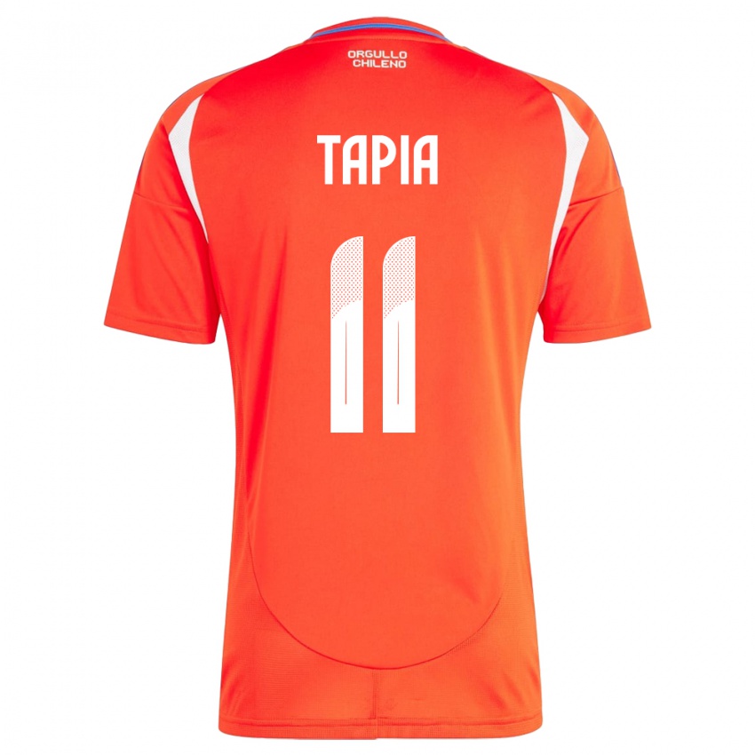 Kinder Chile Gonzalo Tapia #11 Rot Heimtrikot Trikot 24-26 T-Shirt Schweiz