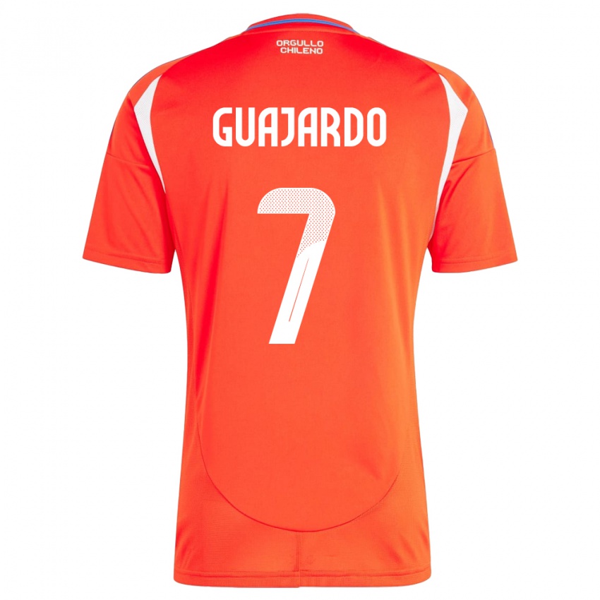 Kinder Chile Paolo Guajardo #7 Rot Heimtrikot Trikot 24-26 T-Shirt Schweiz