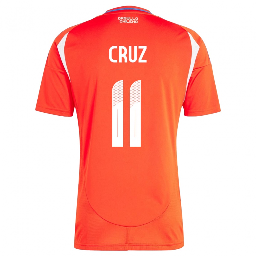 Kinder Chile Joan Cruz #11 Rot Heimtrikot Trikot 24-26 T-Shirt Schweiz