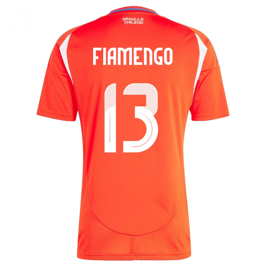 Kinder Chile Darko Fiamengo #13 Rot Heimtrikot Trikot 24-26 T-Shirt Schweiz